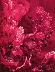 Chang-Ling, Pork Belly Series–Flesh Landscape–Mountain Among Flowers, 2015, Oil on canvas