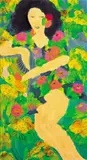 Walasse Ting, Beauty among Flowers