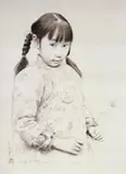 Wang Yidong, Wild Daisy, 2003, Charcoal on paper