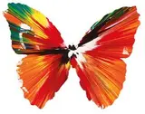 Damien Hirst, Spin Painting-Butterfly, 2009, Acrylic & metallic paint on pape