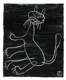 Matías Sánchez, Gato, 2019, Oil on linen