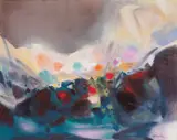 Effusion by Chu Teh-chun, 2004, Oil on canvas, sold Jun 2009
