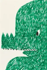 Szabolcs Bozó, Untitled, 2019, Colorpen on paper