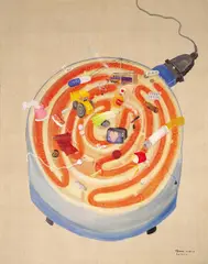 Yang Jinsong, Electrical Cooker, 2003, Oil on canvas