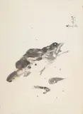 Fish and Shellfish by Léonard-Tsuguharu Foujita, Ink on paper, sold Dec 2019