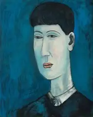 A Fine Young Man by Chiu Ya-tsai, 1996, Oil on canvas, sold Dec 2020