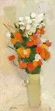 Bernard Cathelin, Bouquet de pavots, 1962, Oil on canvas
