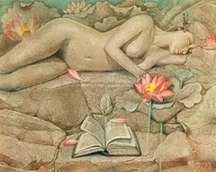 Combination of Human and Heaven by Chang Chen-yu, 1984, Oil on canvas, sold May 2013