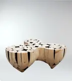 Lee Jae-hyo, 0121-1110=1110711, 2011, Wood (big cone pine)