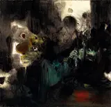 Composition No. 288 by Chu Teh-chun, 1968, Oil on canvas, sold Dec 2010