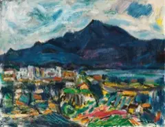 Guanyin Mountain by Chang Wan-chuan, 1984, Oil on canvas, offered Dec 2019