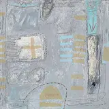 Patrick Cordeau, Untitled, 1995, Mixed media on canvas