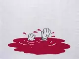 Kaws, Cashmere Blanket (red), 2019, 100% Cashemere, edition of 85