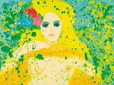 Give Me a Hug by Walasse Ting, Acrylic on canvas, sold Jun 2017