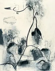 Chihung Yang, Tendril, 1987-1988, Charcoal and pastel on paper