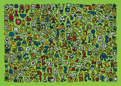 Alien Town by Sam Cox, 2020, Screenprint in colours, on Somerset Satin paper, the full sheet, sold Jun 2022