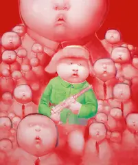 Yin Kun, Hero Series-Lei Feng, 2006, Oil on canvas