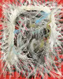 Yasuo Sumi, Friend and Friend, 1990s, Acrylic, lacquer spray on canvas