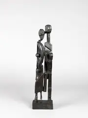 Yun Gee, Couple Walking, 1932