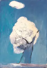 Paysage by Yang Din, 1997-1998, Oil on canvas, sold Jun 2009