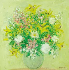 André Cottavoz, Bouquet d'avril, c. 2002, Oil on canvas