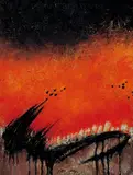 John Way, Abstract, 1990, Oil on canvas