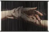 Hong Sung-Chul, String Hands 0043, 2012, Print on elastic strings in a steel frame
