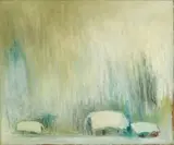 Wang Pan-yuan, Hometown Snow, 1991, Oil on canvas