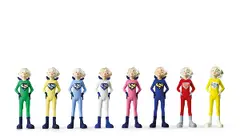 Hiroto Kitagawa, Super Girl (a set of 8), 2008, FRP, acrylic, edition of 200