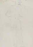 Plump Woman (Double-sided) by Sanyu, c. 1920-1930, Charcoal on paper, sold Dec 2017