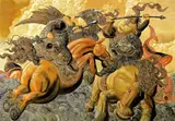 Chen Liu, The Celestial Battle - Pike and Broadax, 2007, Oil on canvas