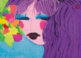 Hot Lips Waiting for My Warm Kisses by Walasse Ting, Acrylic on paper, offered Nov 2014