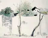 Wu Guanzhong, Mansion in Jiangnan