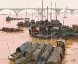 Pang Jiun, Boats Beside Xiang River
