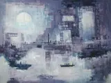 Chua Hu, Landscape, 1975, Oil on canvas