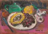 Chang Wan-chuan, Fruits, 1990, Oil on canvas