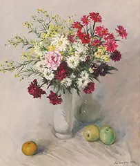 Lu Guo-ying, Vase of Flowers, 1992, Oil on canvas