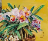 Yeh Huo-cheng, Orchid, 1991, Oil on canvas