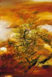 25.9.69 by Zao Wou-ki, 1969, Oil on canvas, sold Oct 2003