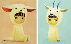 Fennec Fox Boy; Mountain Goat Boy (a set of 2) by Mayuka Yamamoto, 2019, Screenprint, edition no.19/50, sold Jun 2022