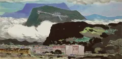 Ma Pai-sui, City Landscape, 1975, Watercolor on paper