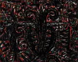 Yang Ren-ming, New Plants Grew in Black Water - Progressive Tense 4, 1993, Oil on canvas