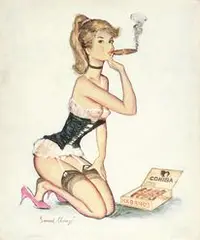 Bernard Charoy, Cohiba, c. 1960's, Oil on canvas