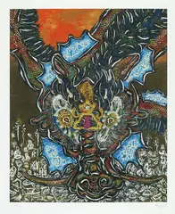 Miwa Komatsu, Follow the Candlelight, Screenprint, edition no. 4/50