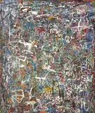 George Chann, Abstract, 1980, Oil on canvas