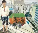Shi Yiran, Amelie – 5 : The Top of the Building, 2006, Oil on canvas
