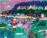 Liāu Kè-chhun, Yehliu Scenery, Oil on canvas