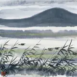 Lin Fengmian, Flying Birds upon Reed Field
