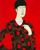 Gaze by Chiu Ya-tsai, 1993, Oil on canvas, sold Dec 2006