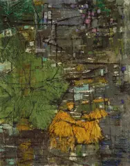 Wang Shou-ying, Lotus Pond, 1961, Oil on canvas